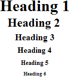 headings